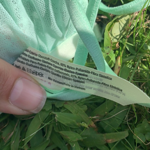 Free People Lace Babydoll Mint Bra Bandeau szM - Picture 5 of 5